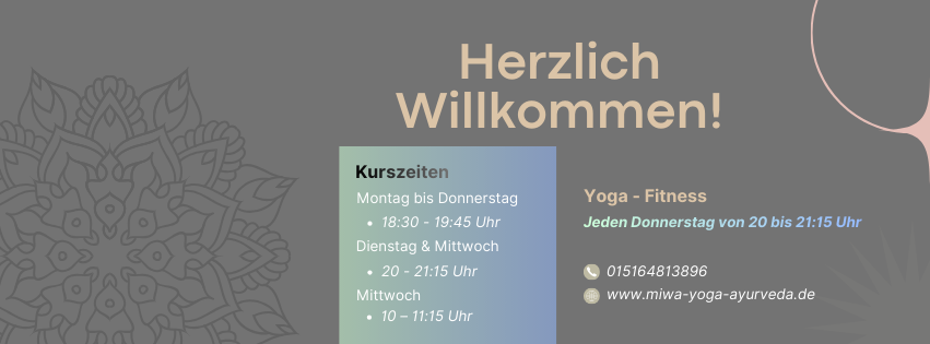 Grau Rosa Minimalistisch Yoga für Körper und Geist Facebook Cover